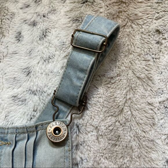 [5] Vintage Dunagrees | Parisian Collection | Light Wash Denim Overall Shorts - Picture 7 of 12